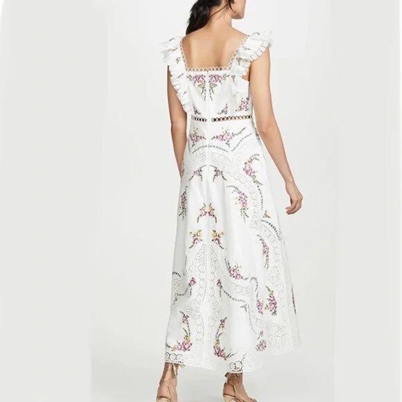 Zimmermann Allia Cross Stitch Dress $850 AUS 2 , US Medium - Picture 4 of 8